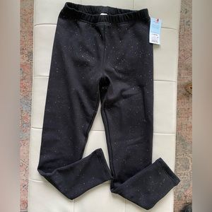 Cat & Jack black & sparkled Fleece lined leggings 🐈‍⬛
